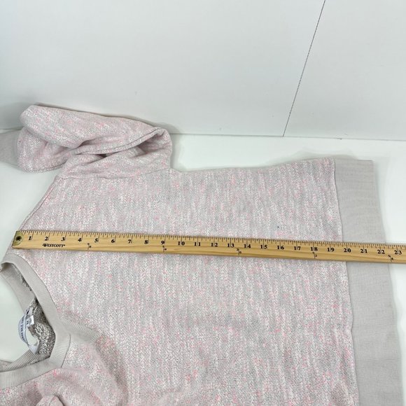 Cupcakes and Cashmere Pink/Gray/Blue Teo Space Dyes Knit Sweatshirt Size Medium - Picture 7 of 8
